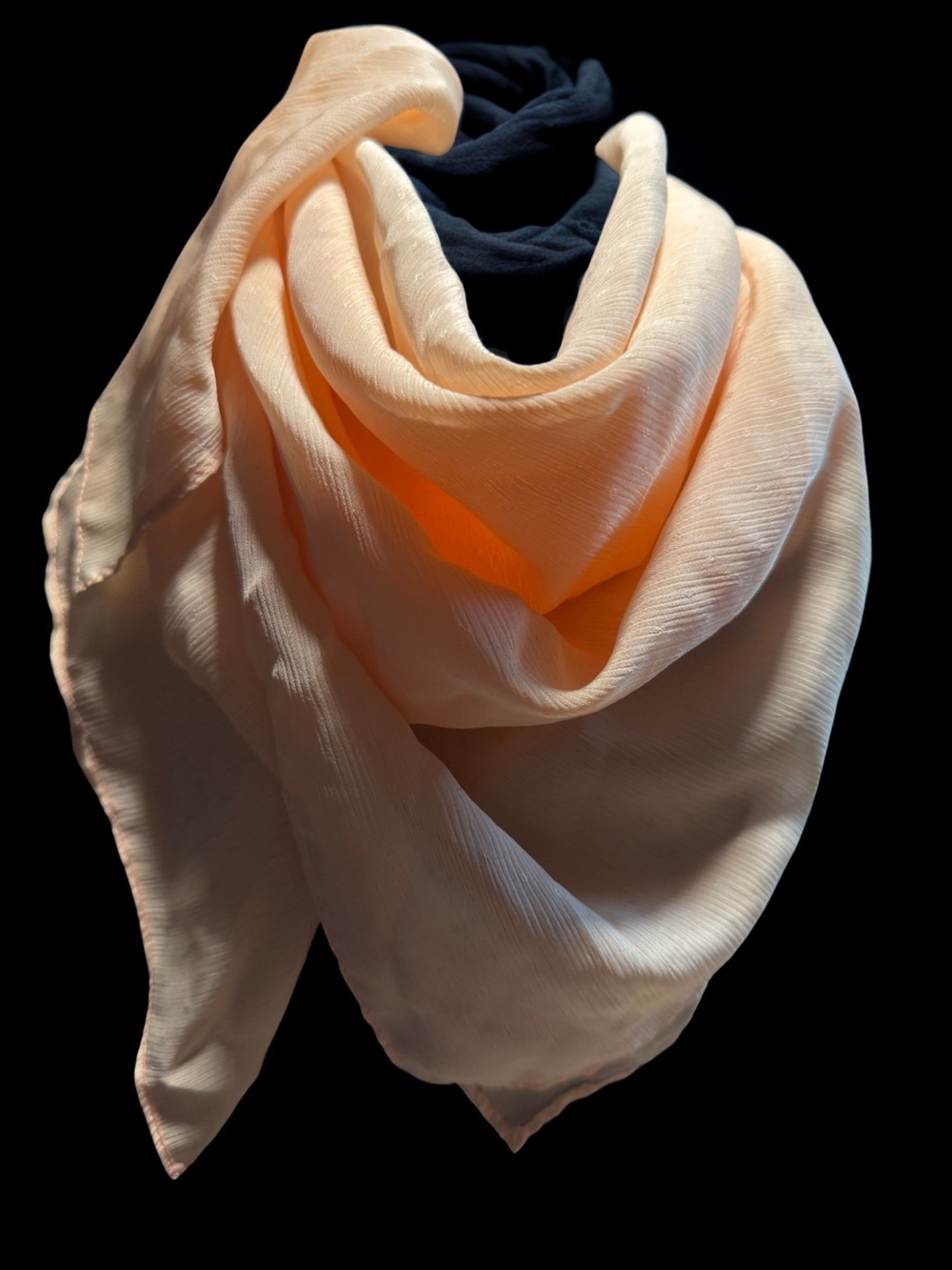 Light Peach Women's Scarf - Elegant Soft Fashion Accessory